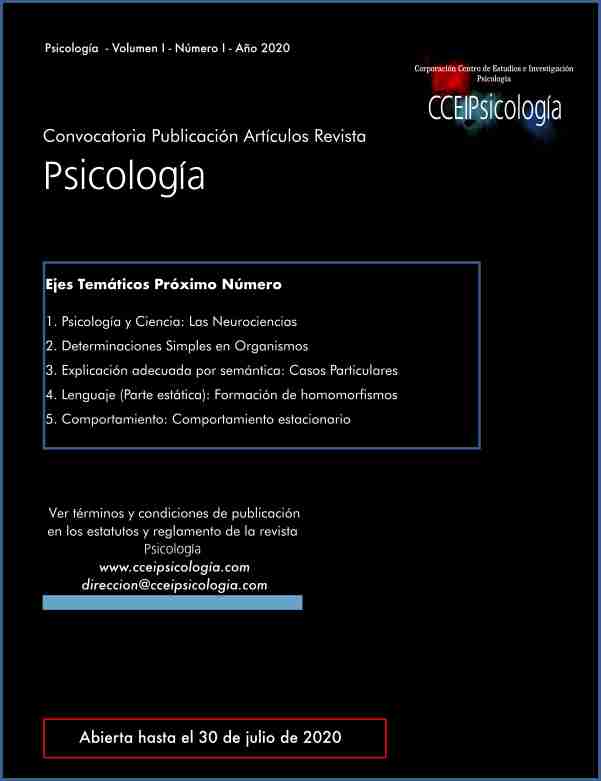 Convocatoria Revista Psicología